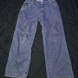 Vintage Columbia sportswear blue denim carpenter jeans